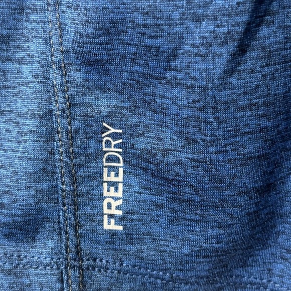 NEW Eddie Bauer Mens L Blue Freedry Thermal Performance Knit 1/4 Zip Pullover - Picture 4 of 9